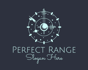 Solar System Clock logo design