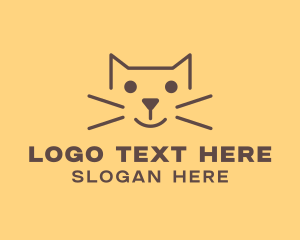 Pet Cat Veterinary logo design