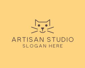 Pet Cat Veterinary logo design