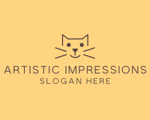 Pet Cat Veterinary logo design