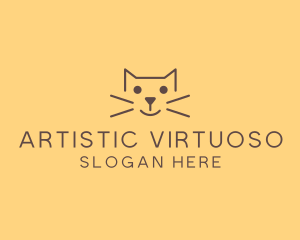 Pet Cat Veterinary logo design