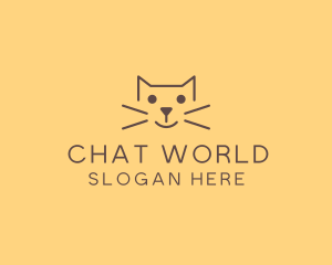 Pet Cat Veterinary logo design