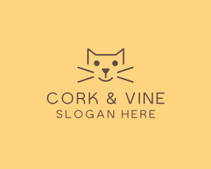 Pet Cat Veterinary logo design