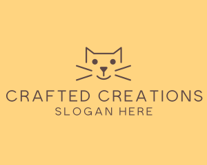 Pet Cat Veterinary logo design