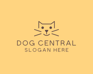 Pet Cat Veterinary logo design