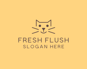 Pet Cat Veterinary logo design