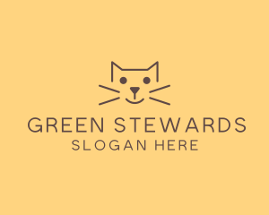 Pet Cat Veterinary logo design