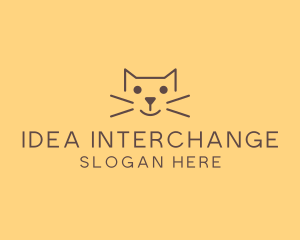 Pet Cat Veterinary logo design