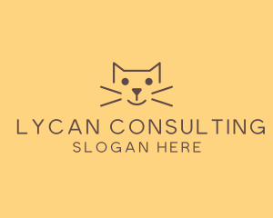 Pet Cat Veterinary logo design