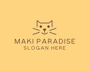 Pet Cat Veterinary logo design