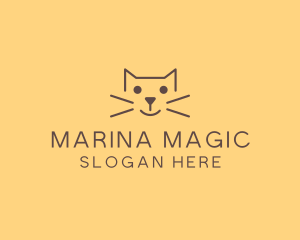 Pet Cat Veterinary logo design