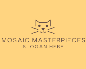 Pet Cat Veterinary logo design