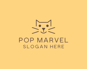 Pet Cat Veterinary logo design