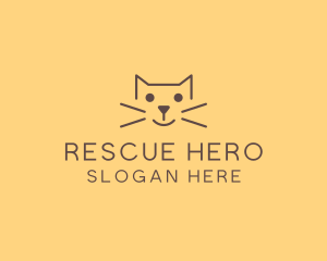 Pet Cat Veterinary logo design