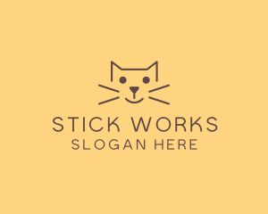 Pet Cat Veterinary logo design