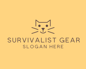 Pet Cat Veterinary logo design