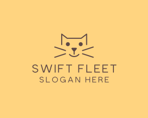 Pet Cat Veterinary logo design