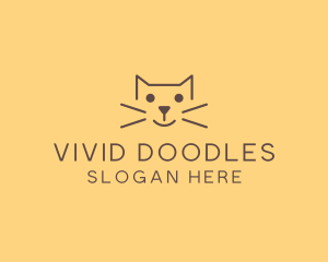 Pet Cat Veterinary logo design