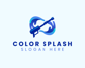 Pressure Washing Splash logo design