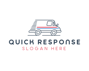 Blue Monoline Ambulance logo
