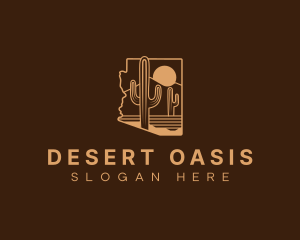 Arizona Cactus Desert logo design