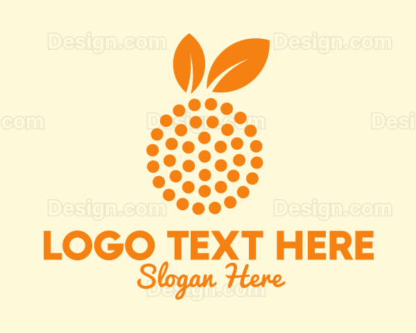 Orange Fruit Dots Logo