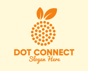 Orange Fruit Dots  logo design