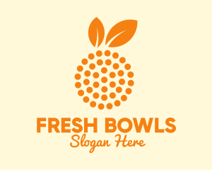 Orange Fruit Dots  logo design