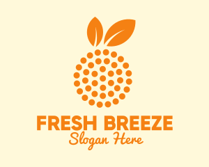 Orange Fruit Dots  logo design