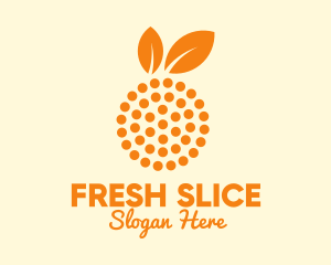 Orange Fruit Dots  logo design