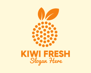 Orange Fruit Dots  logo design