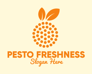 Orange Fruit Dots  logo design