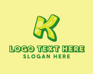 Graphic Gloss Letter K logo
