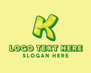 Graphic Gloss Letter K Logo