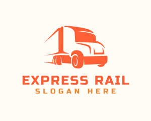 Express Transportation Truck logo design