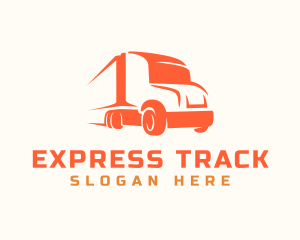 Express Transportation Truck logo design