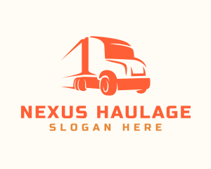 Express Transportation Truck logo design