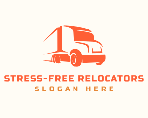 Express Transportation Truck logo design