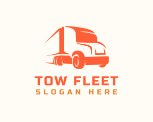 Express Transportation Truck logo design