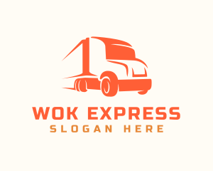 Express Transportation Truck logo design