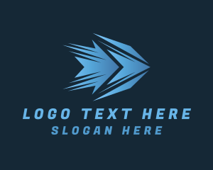 Gradient Blue Arrow Express logo