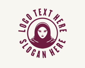 Hijab Woman Fashion Logo