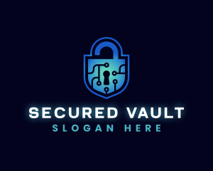 Security Defense Padlock logo design