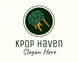 Beer Hops Brewery Logo