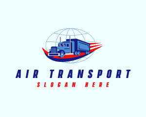 Global Logistics Truck logo design