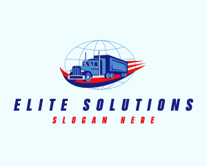 Global Logistics Truck logo