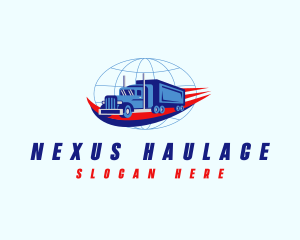 Global Logistics Truck logo design