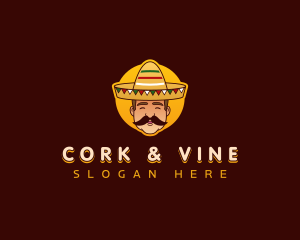 Mexican Sombrero Hat logo design