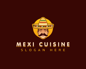 Mexican Sombrero Hat logo design