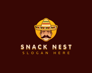 Mexican Sombrero Hat logo design